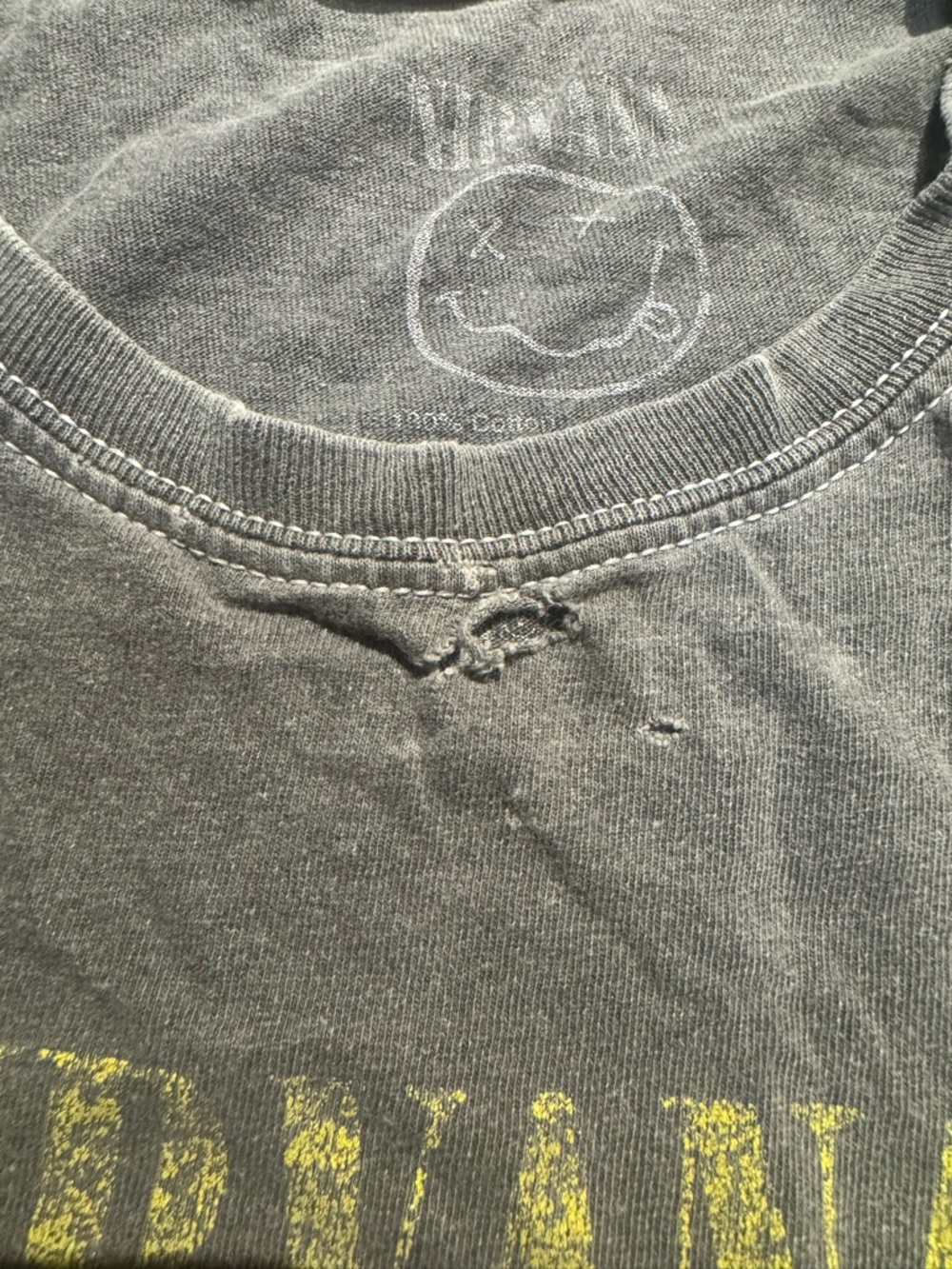 Vintage Nirvana Distressed Band Tee - Picture 5 of 9